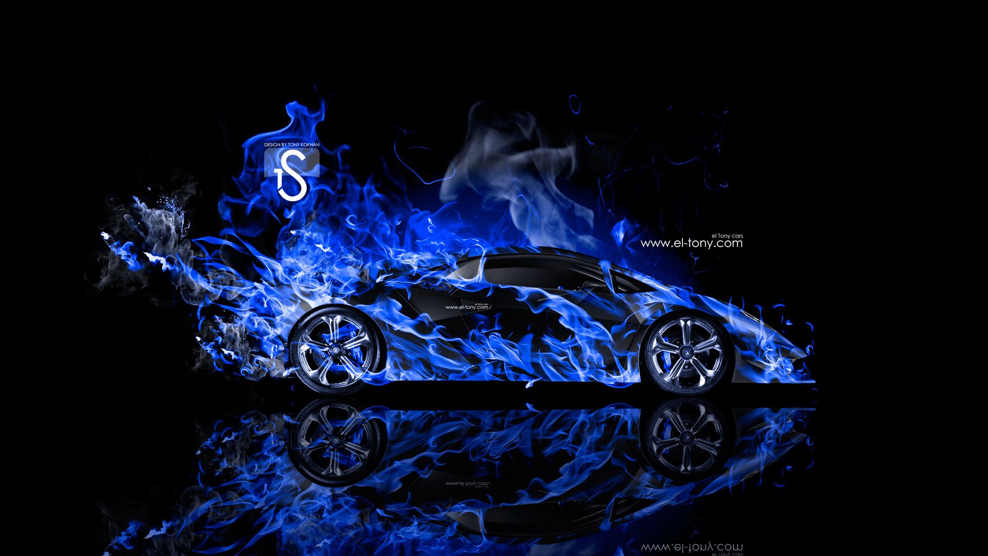 Rainbow Fire Lamborghini Wallpapers