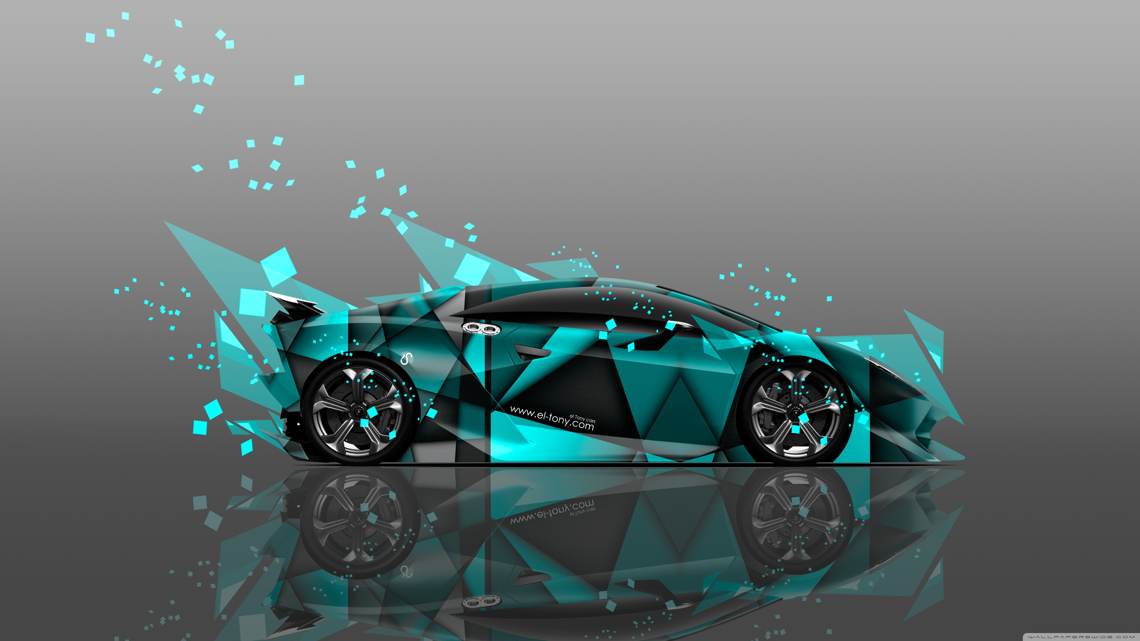 Rainbow Fire Lamborghini Wallpapers