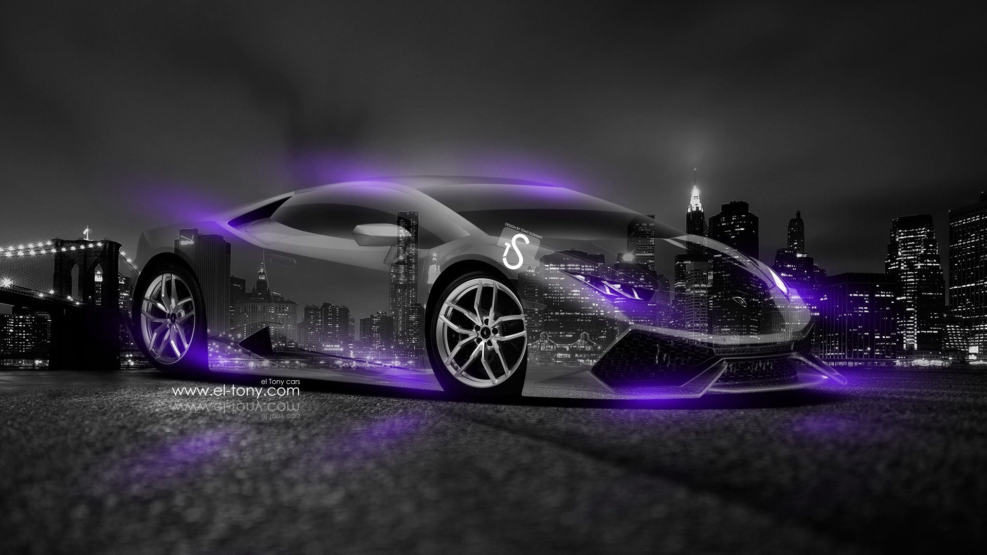 Rainbow Fire Lamborghini Wallpapers