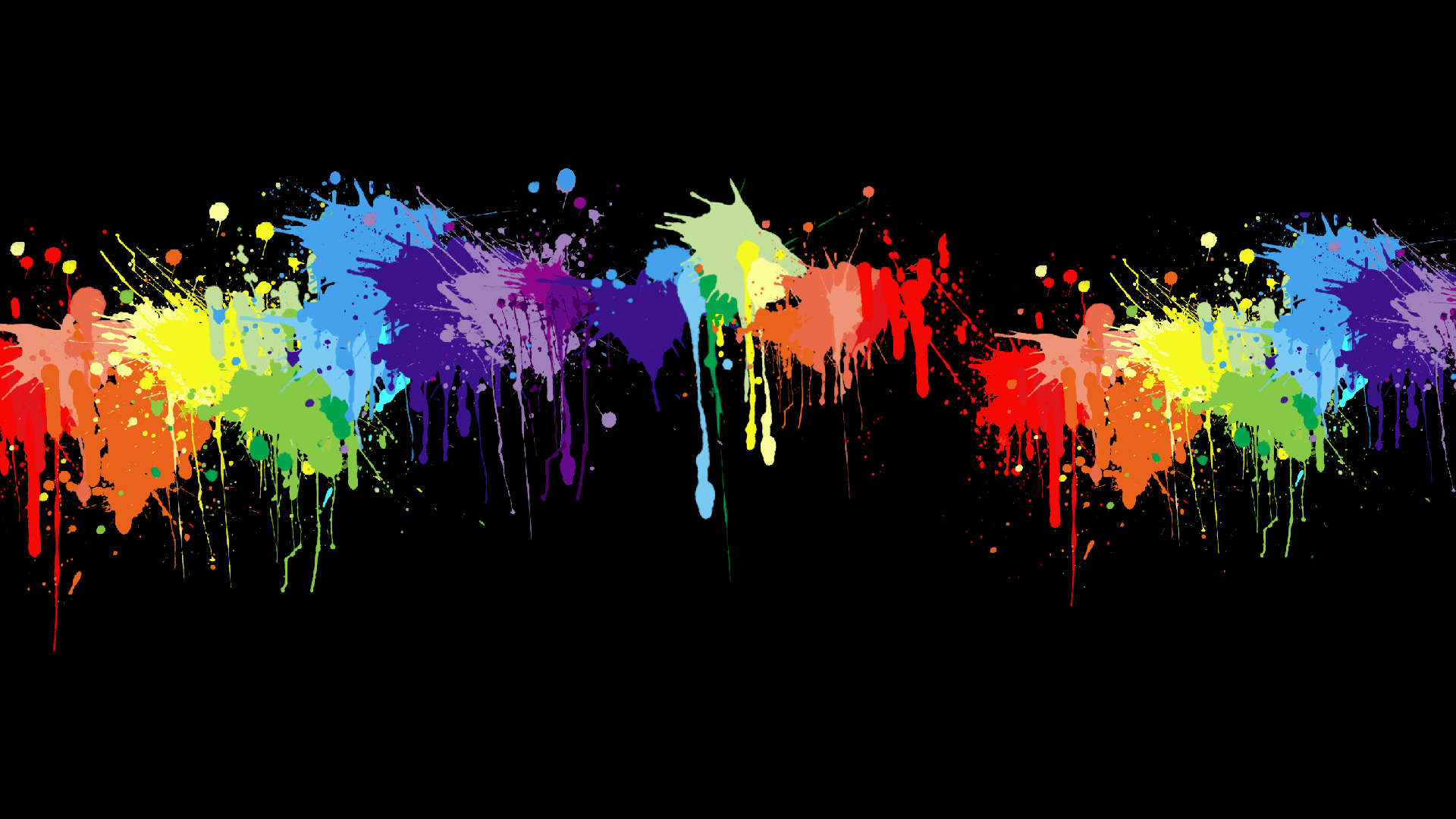 Rainbow Splatter Wallpapers