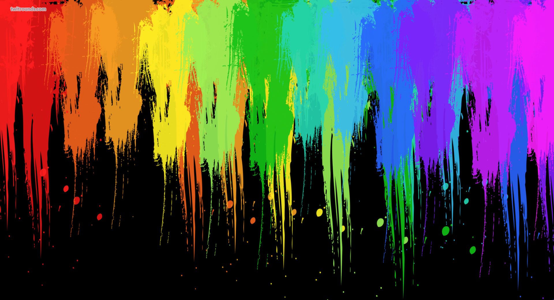 Rainbow Splatter Wallpapers