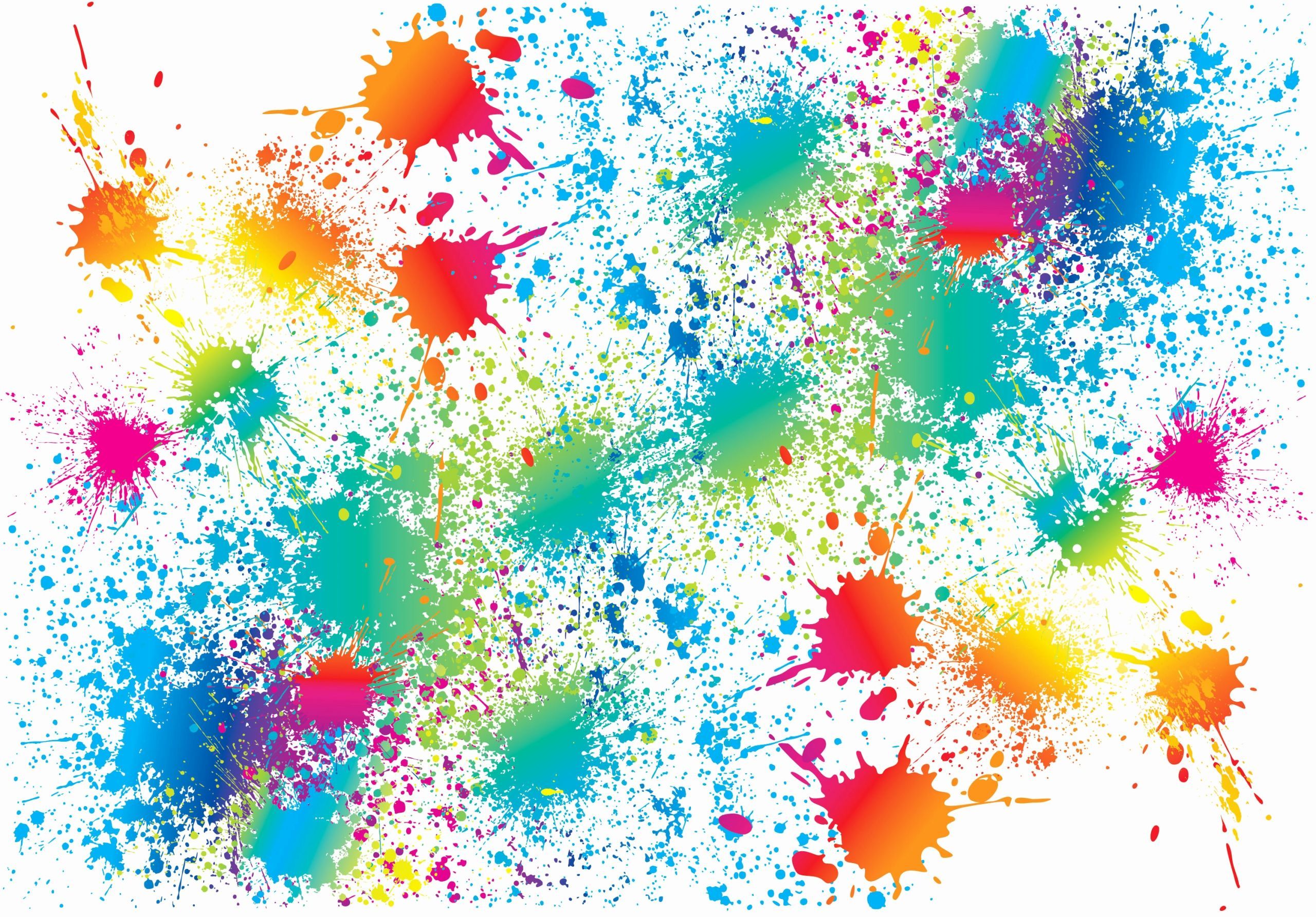 Rainbow Splatter Wallpapers