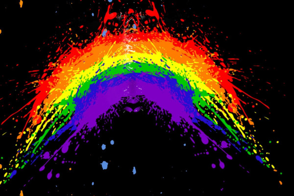 Rainbow Splatter Wallpapers