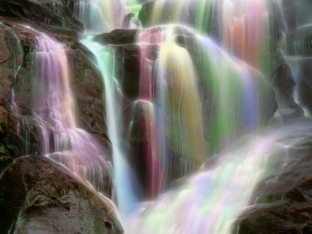 Real Rainbow Beautiful Waterfalls Wallpapers