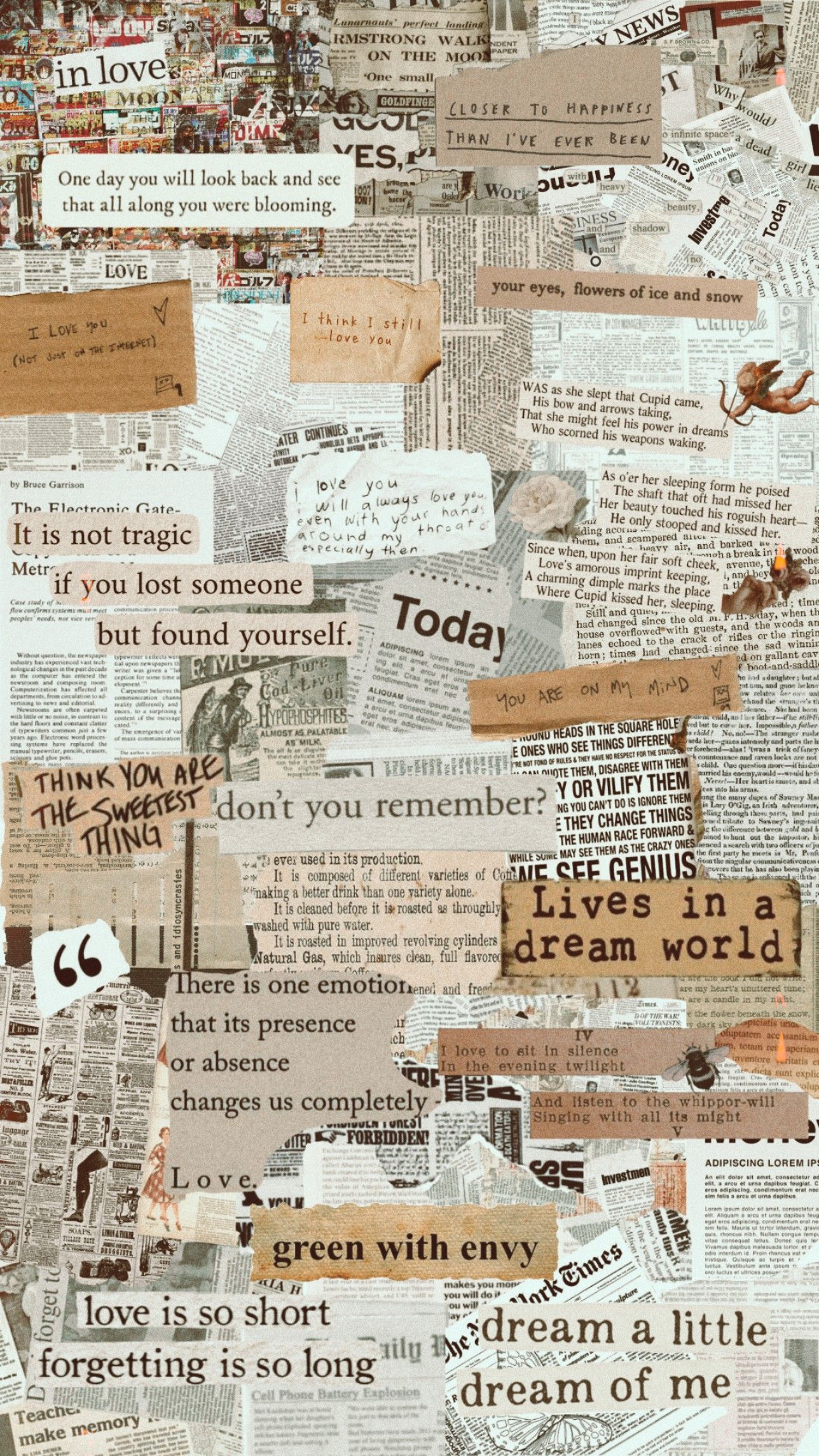 Retro Newspaper Aesthetic Wallpapers