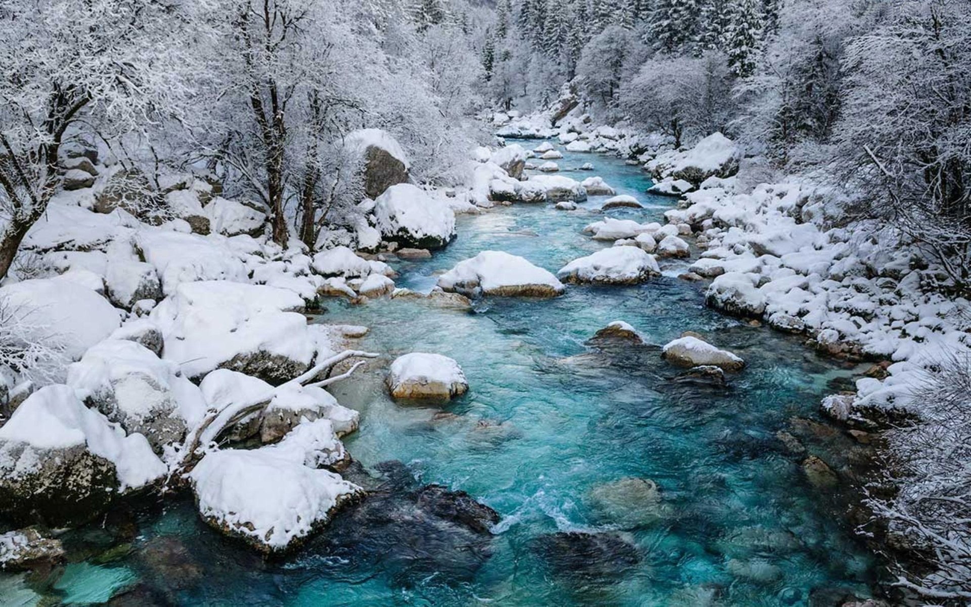 Rivers In Winter Wallpapers