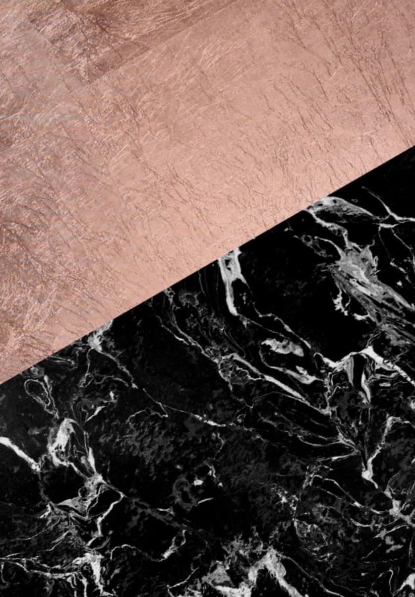 Rose Gold Black Marble Wallpapers