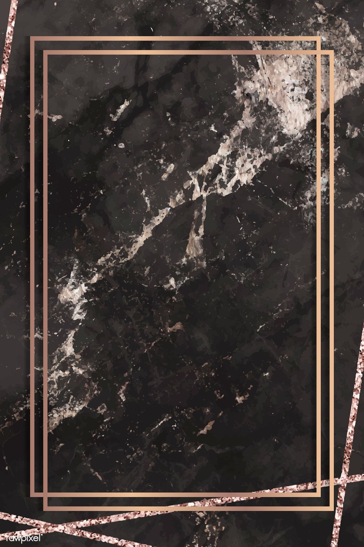 Rose Gold Black Marble Wallpapers