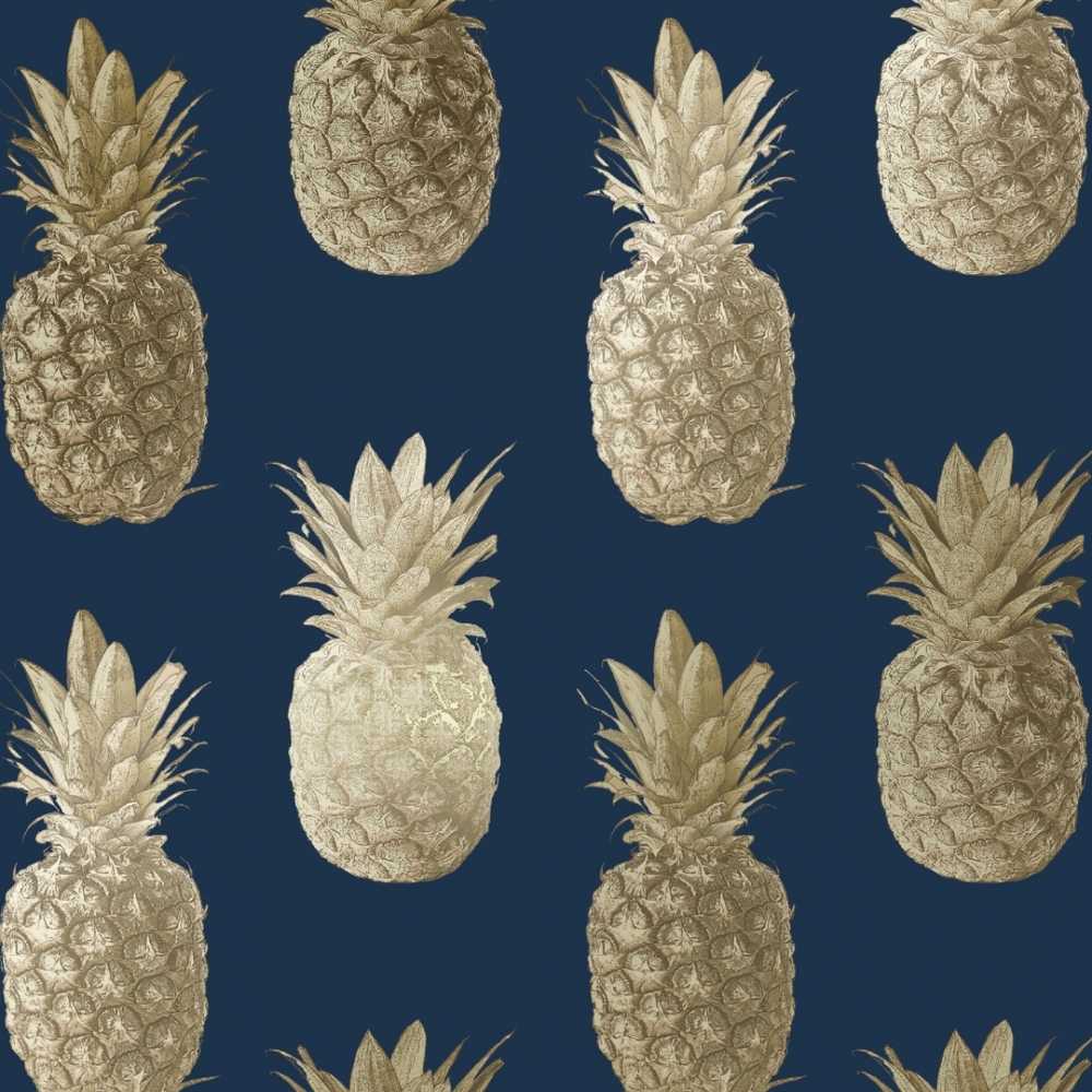 Rose Gold Cute Pineapple Wallpapers