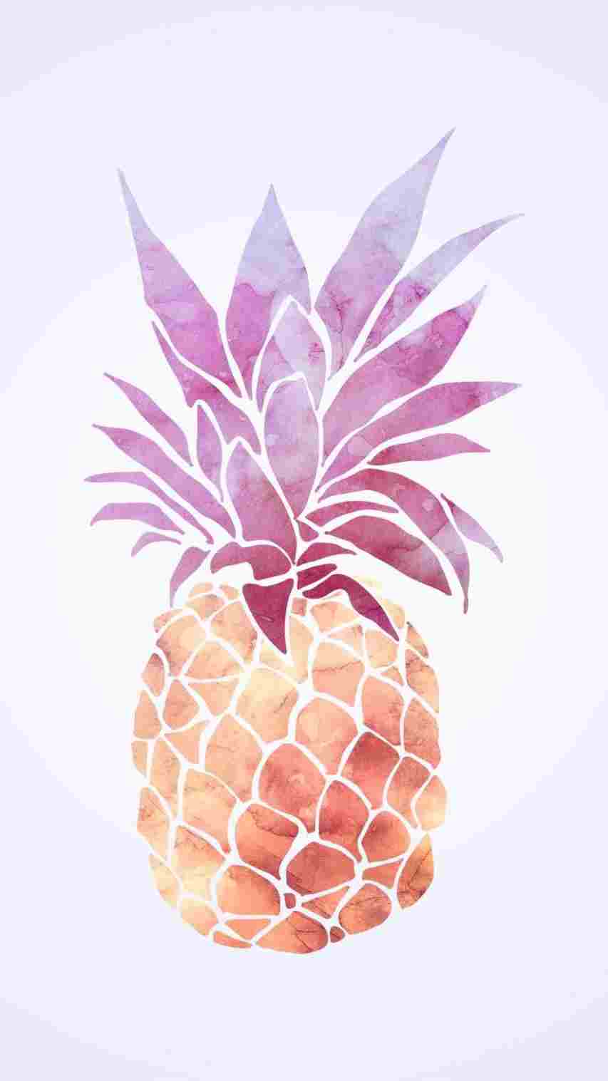 Rose Gold Cute Pineapple Wallpapers