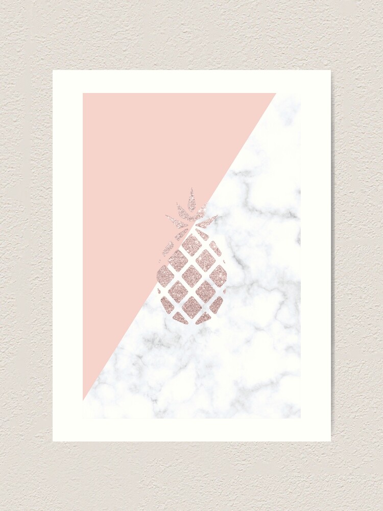 Rose Gold Cute Pineapple Wallpapers