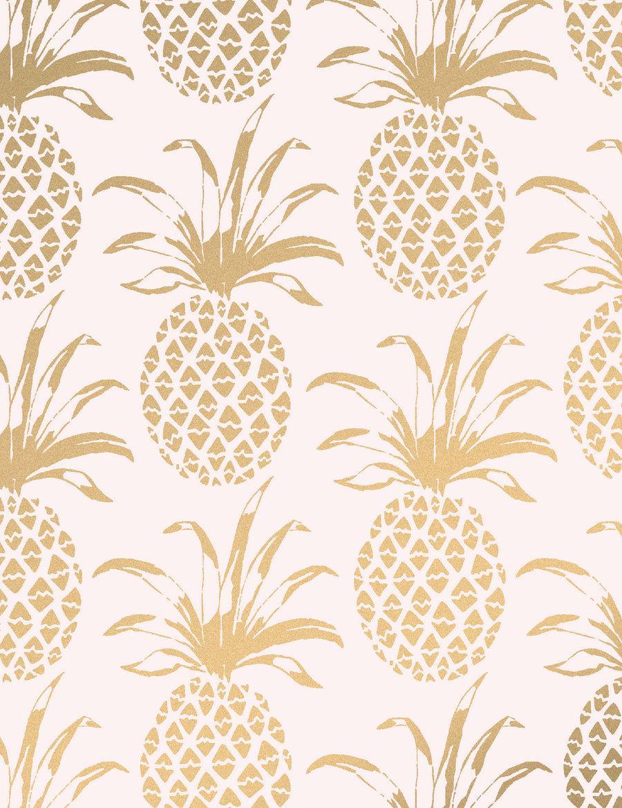 Rose Gold Cute Pineapple Wallpapers