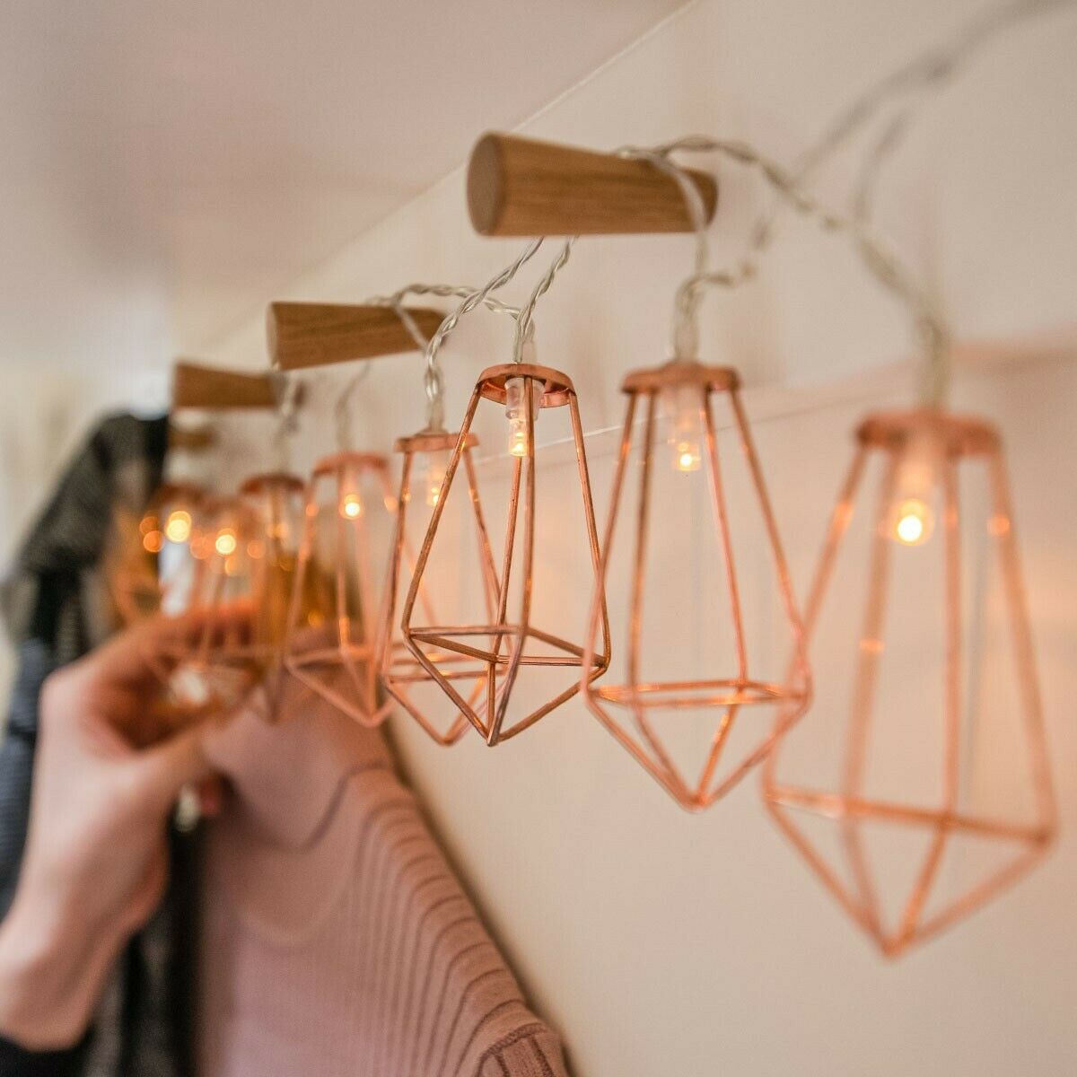 Rose Gold Fairy Lights Wallpapers