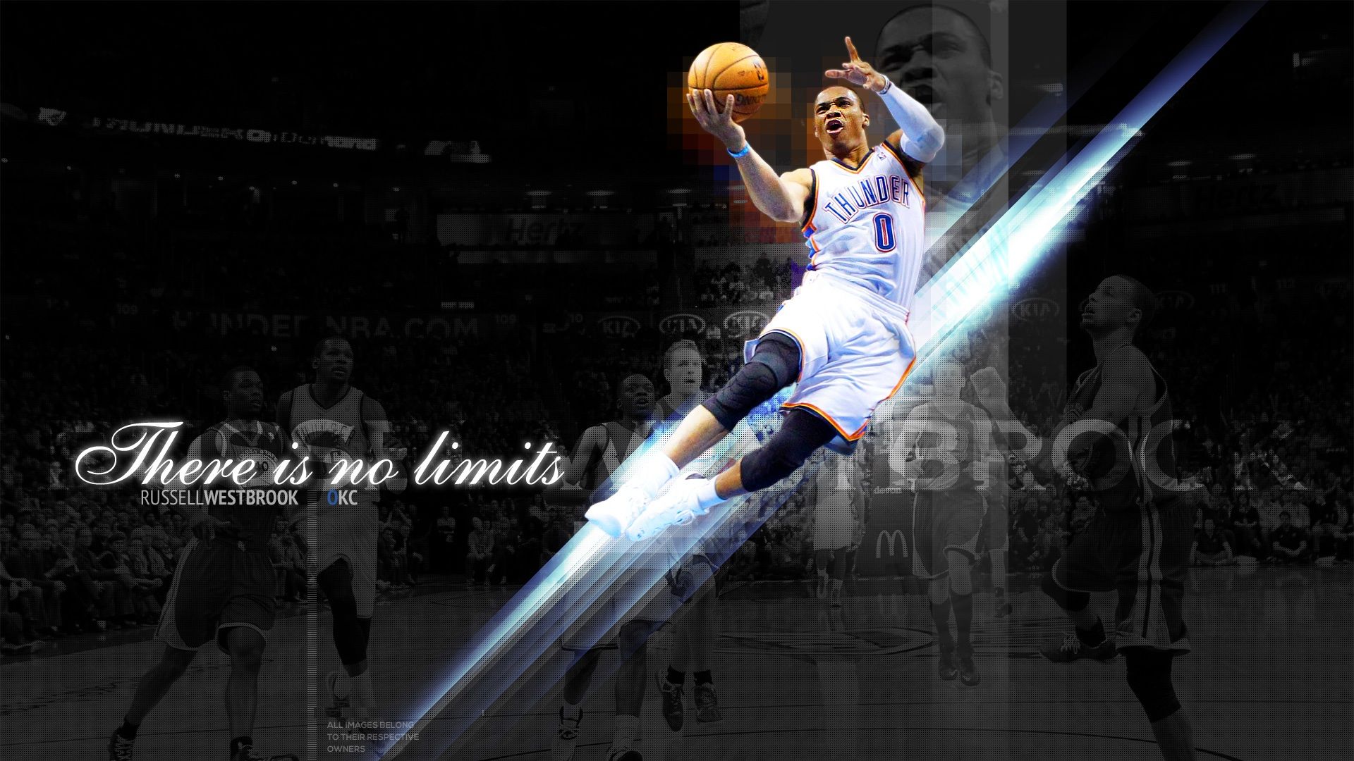 Russell Westbrook Dunking Wallpapers