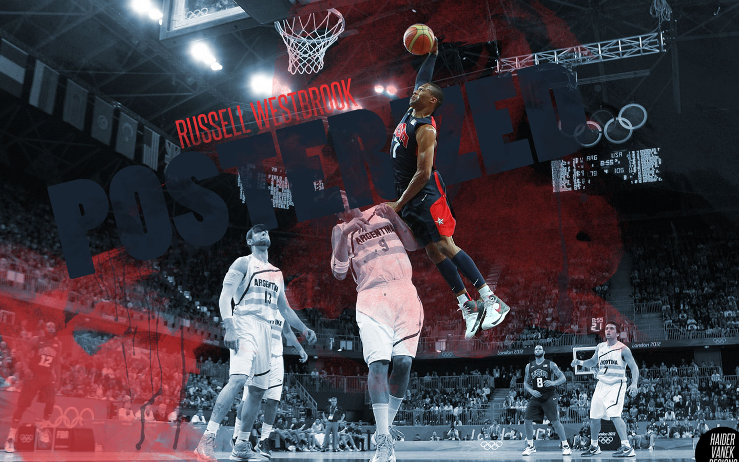 Russell Westbrook Dunking Wallpapers