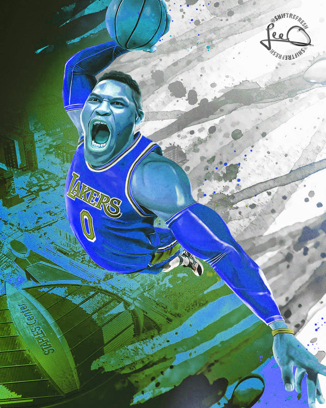 Russell Westbrook Dunking Wallpapers