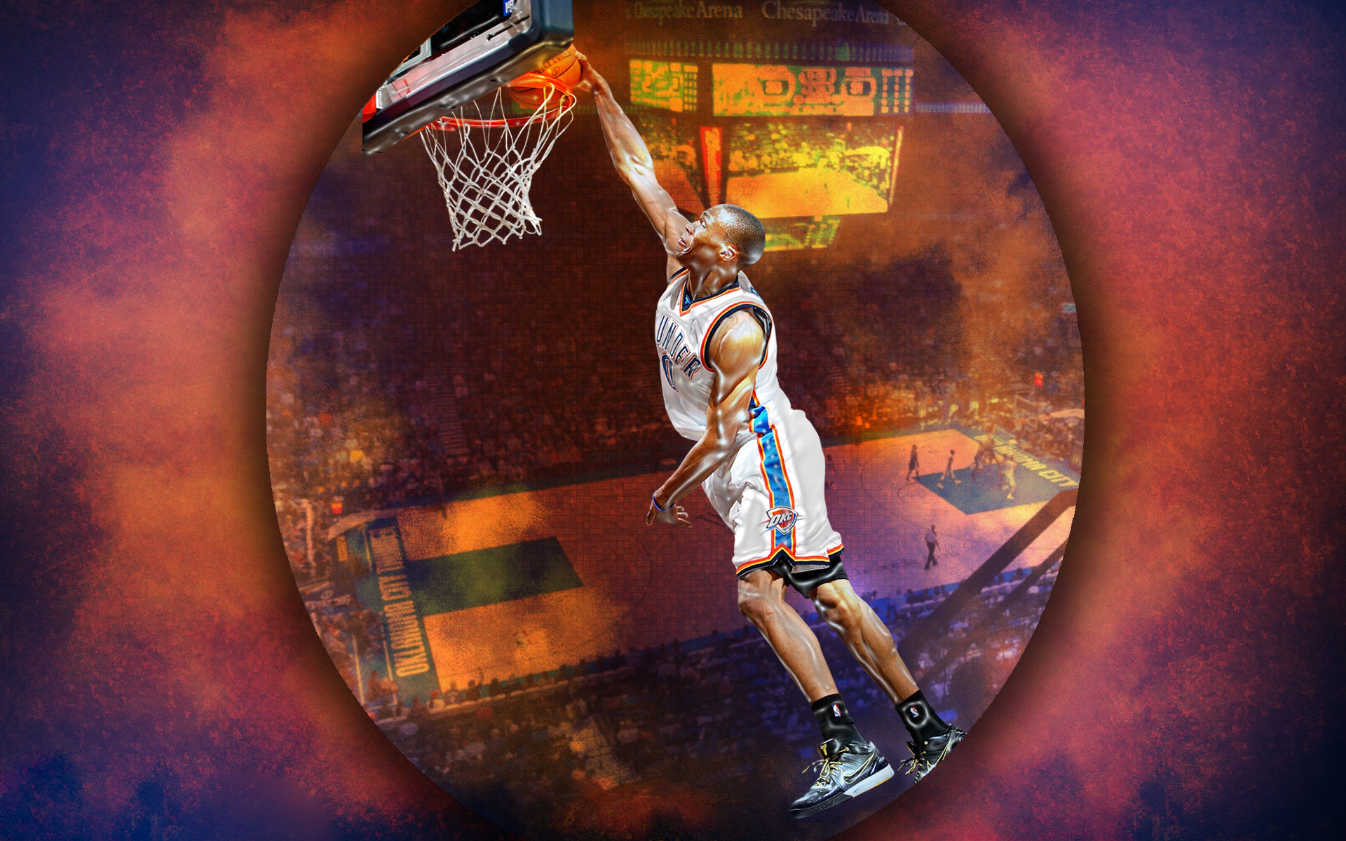 Russell Westbrook Dunking Wallpapers