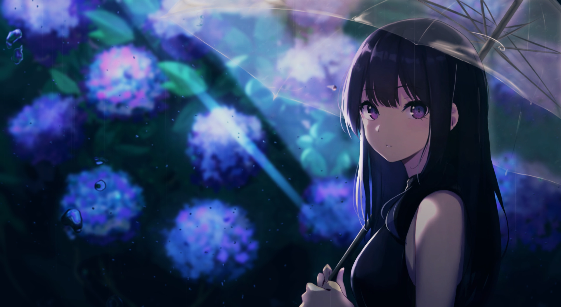 Sad Anime Girl In The Rain Wallpapers