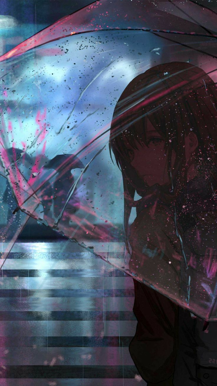 Sad Anime Girl In The Rain Wallpapers