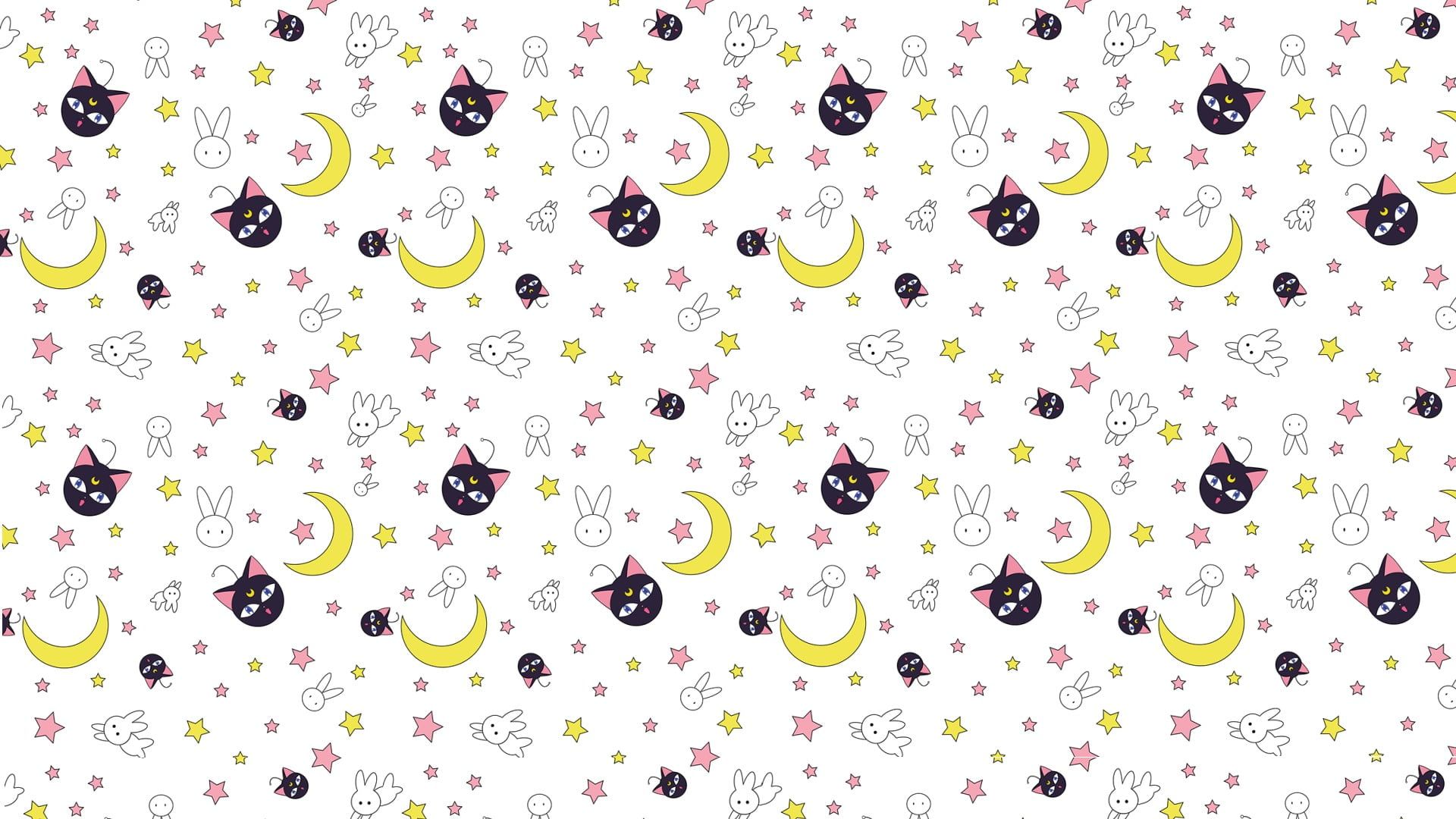 Sailor Moon Pattern Wallpapers