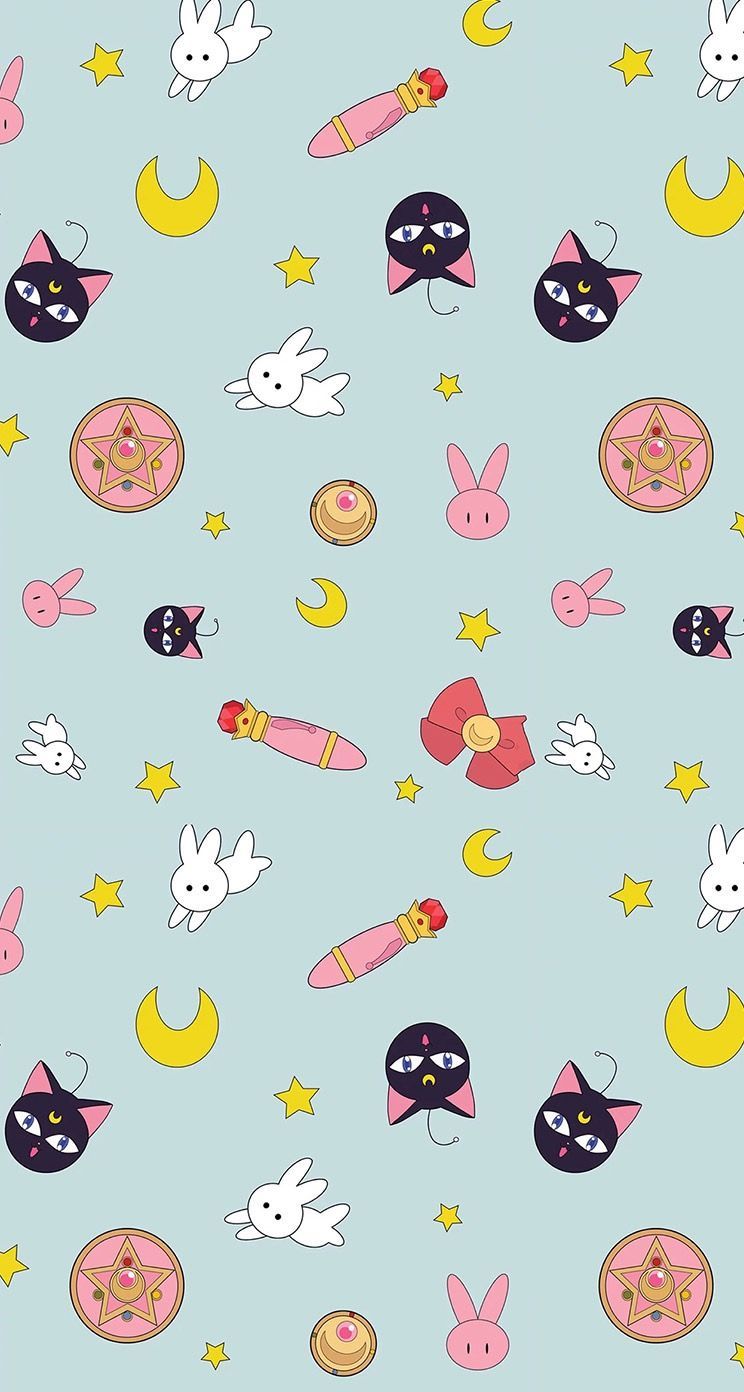 Sailor Moon Pattern Wallpapers