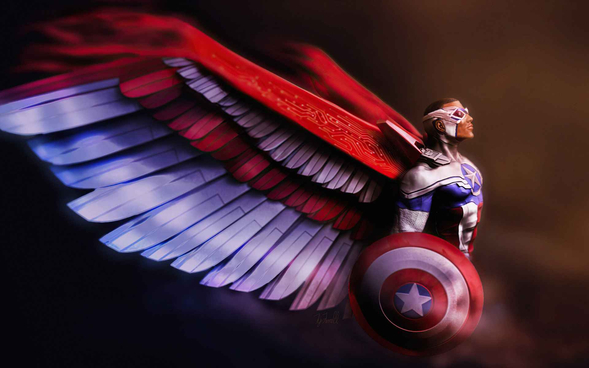 Sam Wilson Captain America Wallpapers