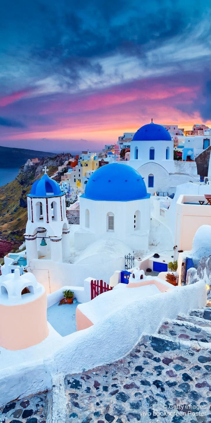 Santorini Iphone Wallpapers