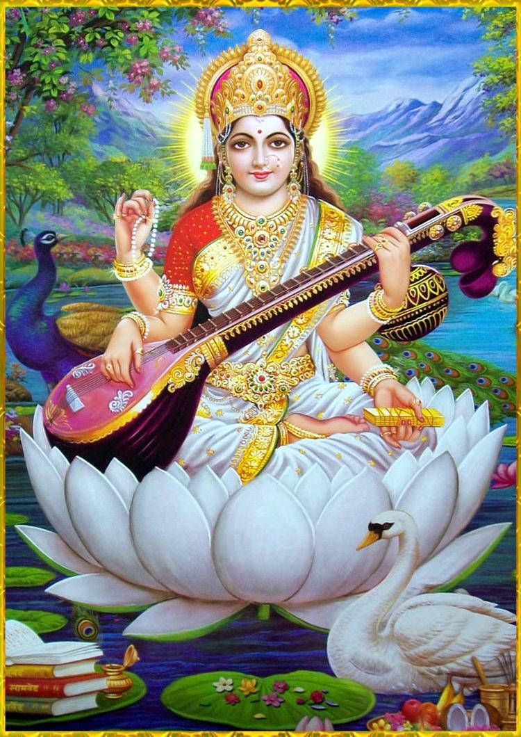 Saraswati Devi Images Wallpapers