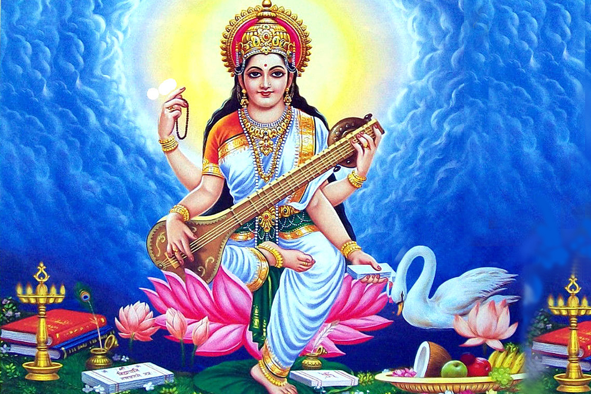 Saraswati Devi Images Wallpapers