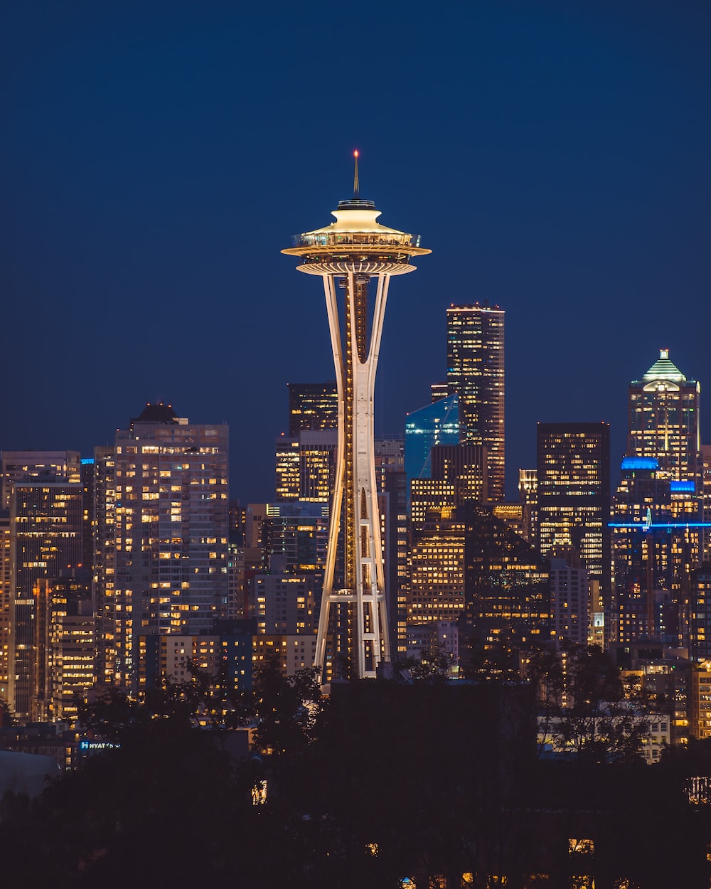 Seattle At Night Wallpapers