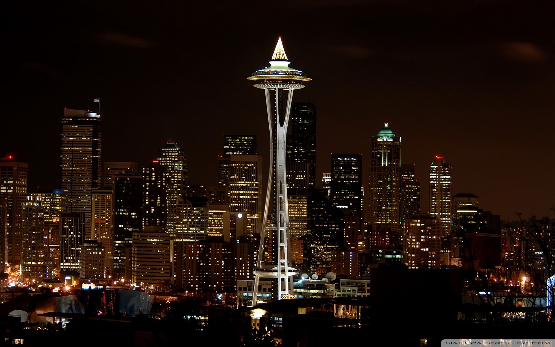 Seattle At Night Wallpapers