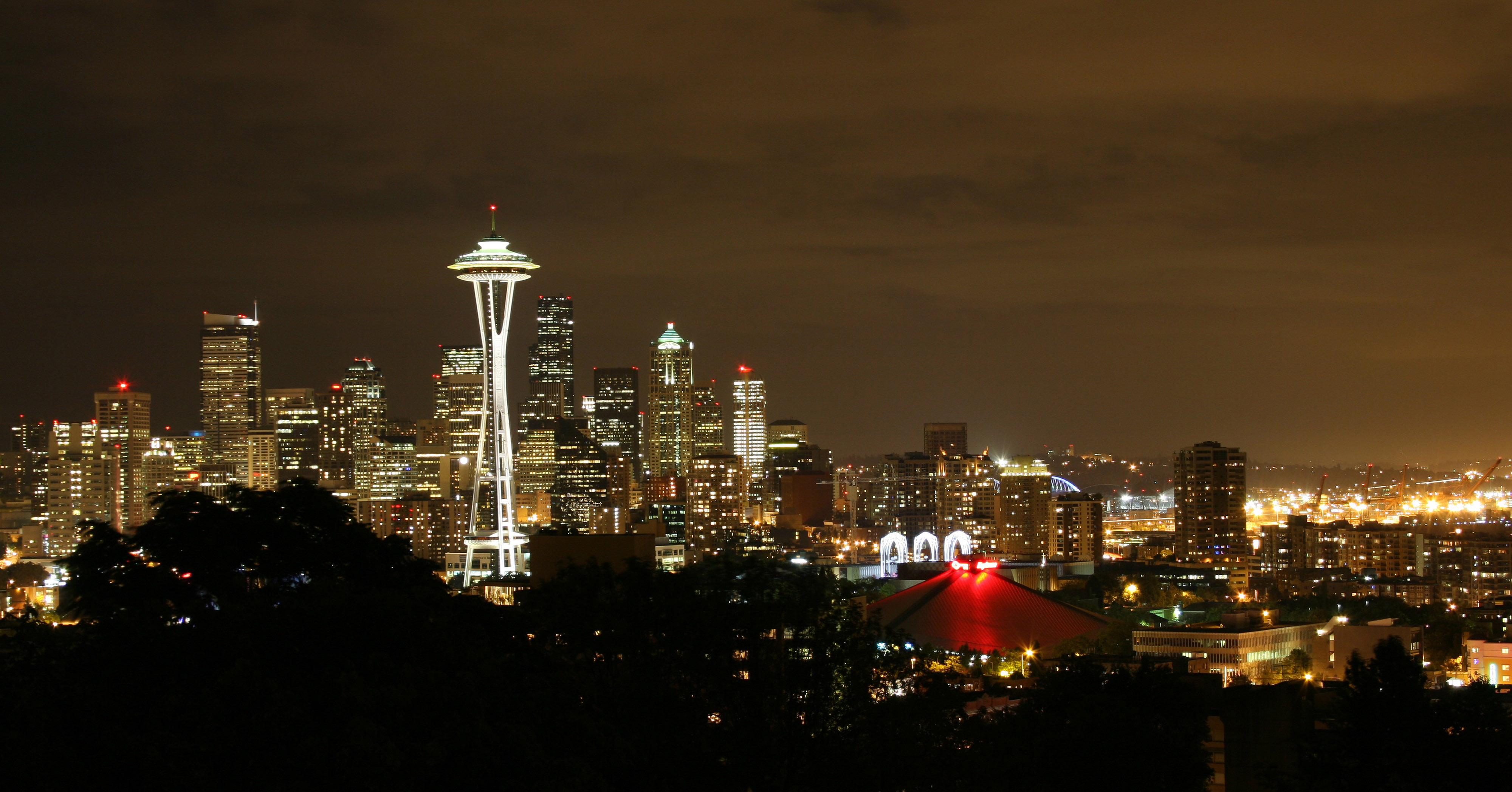 Seattle At Night Wallpapers