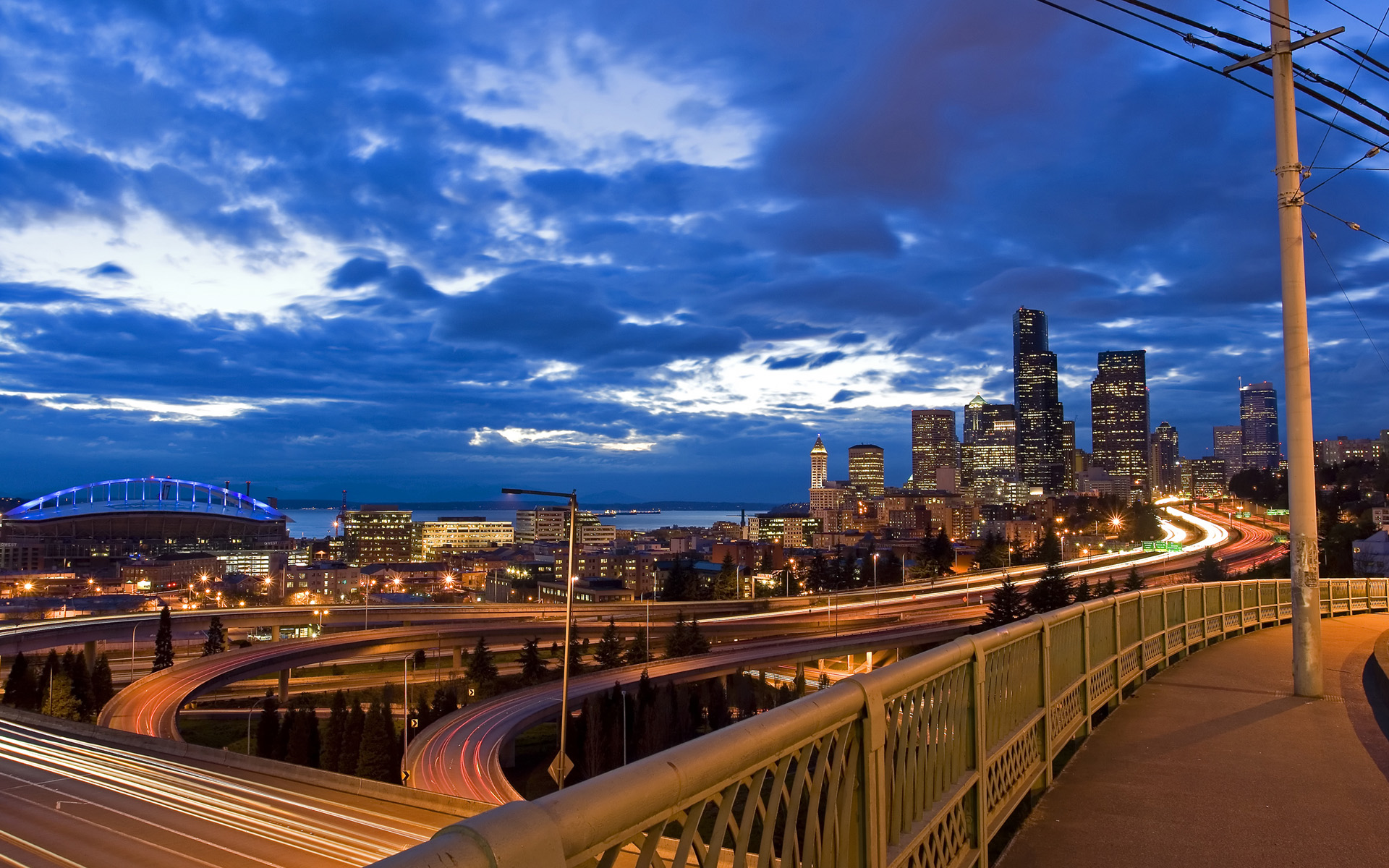 Seattle At Night Wallpapers