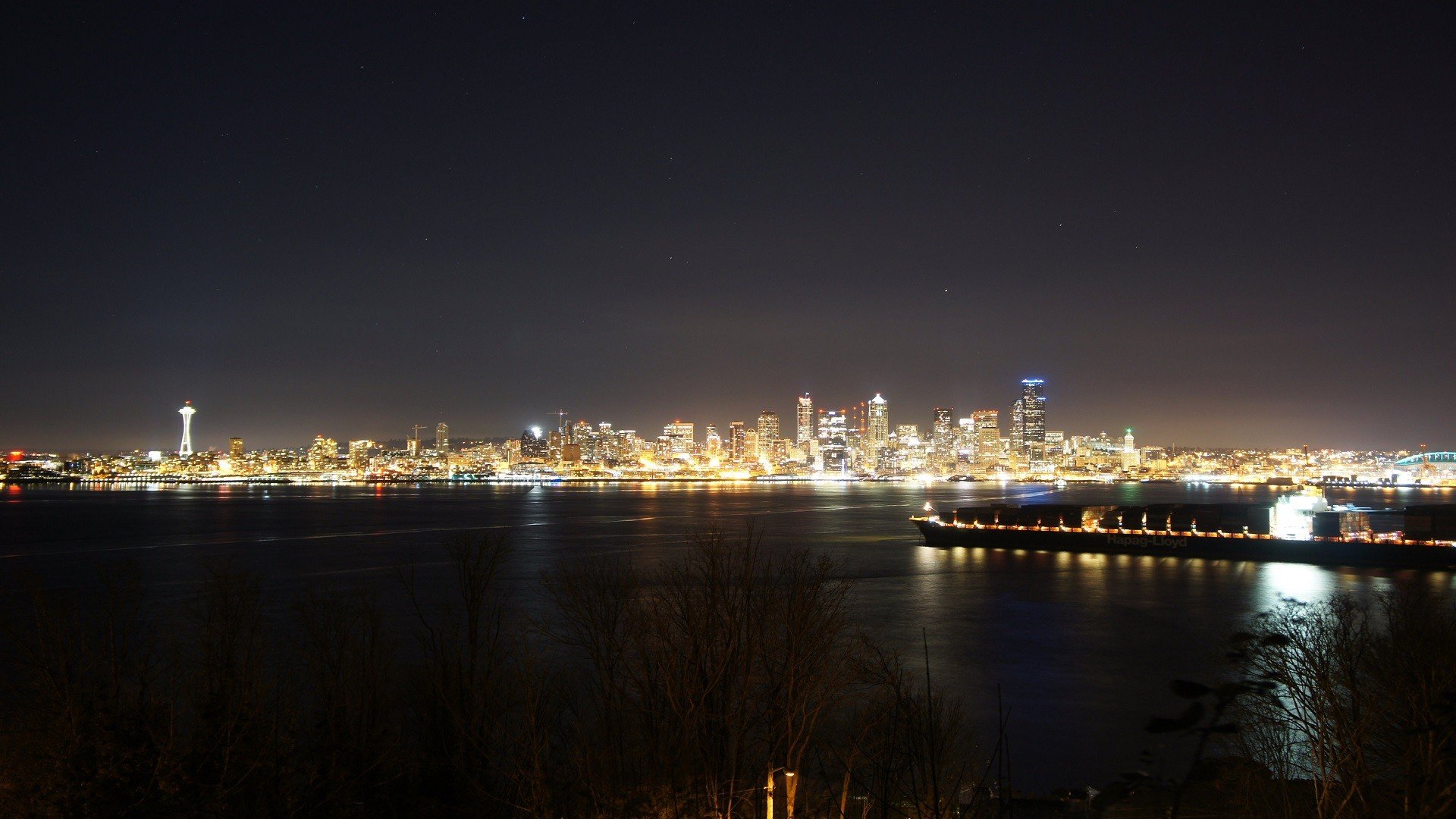 Seattle At Night Wallpapers