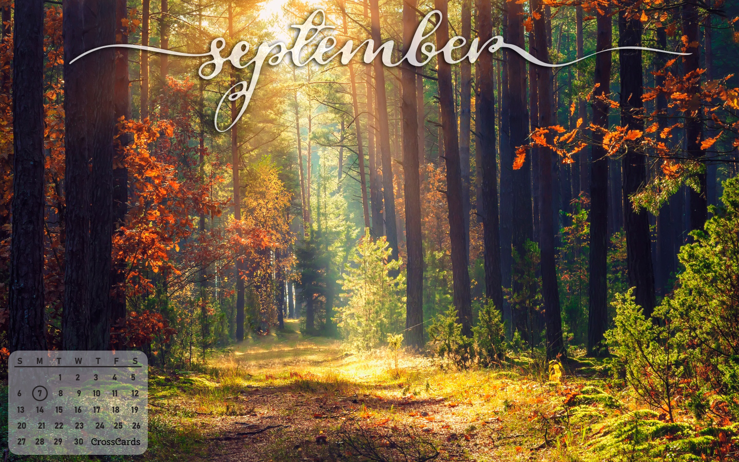 September 2020 Calendar Desktop Wallpapers