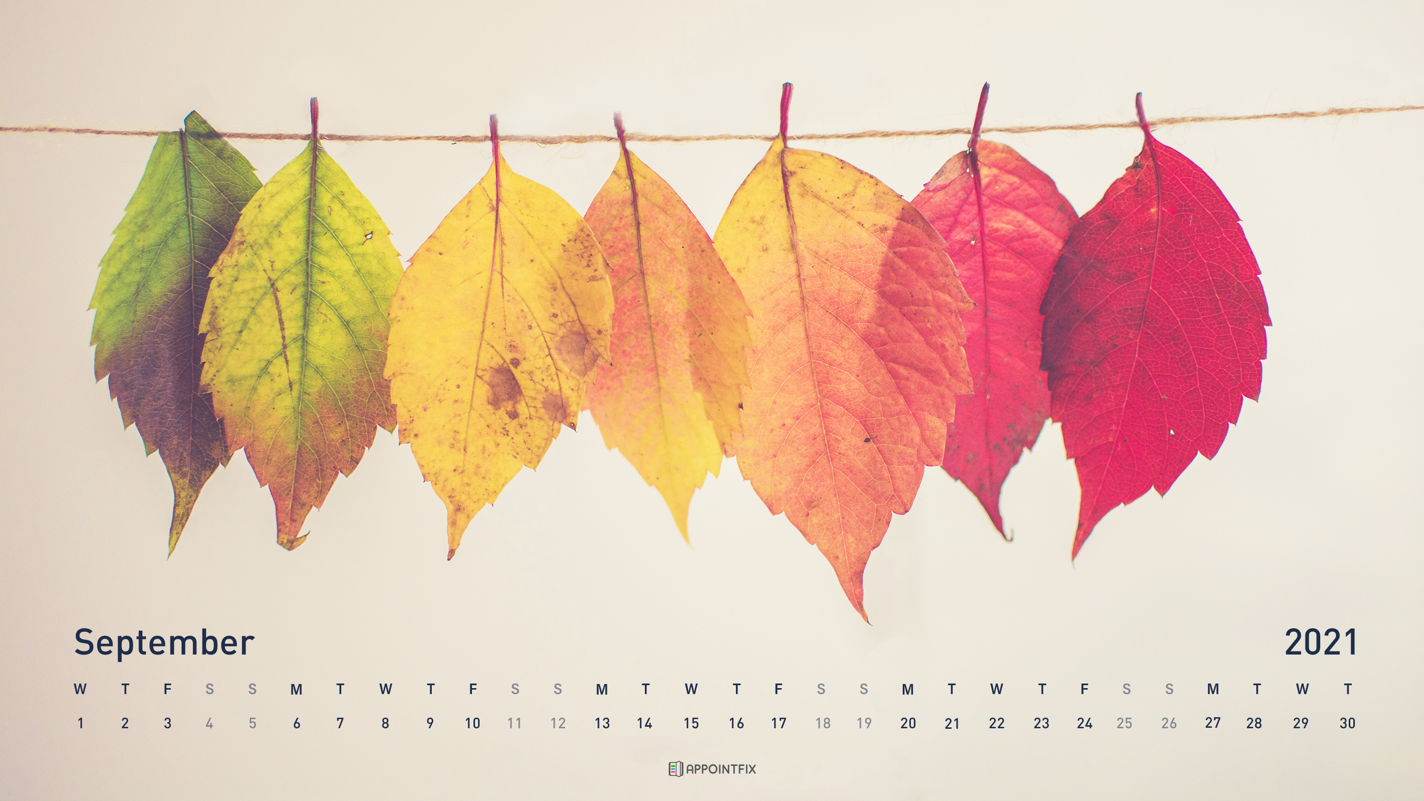 September 2021 Calendar Wallpapers