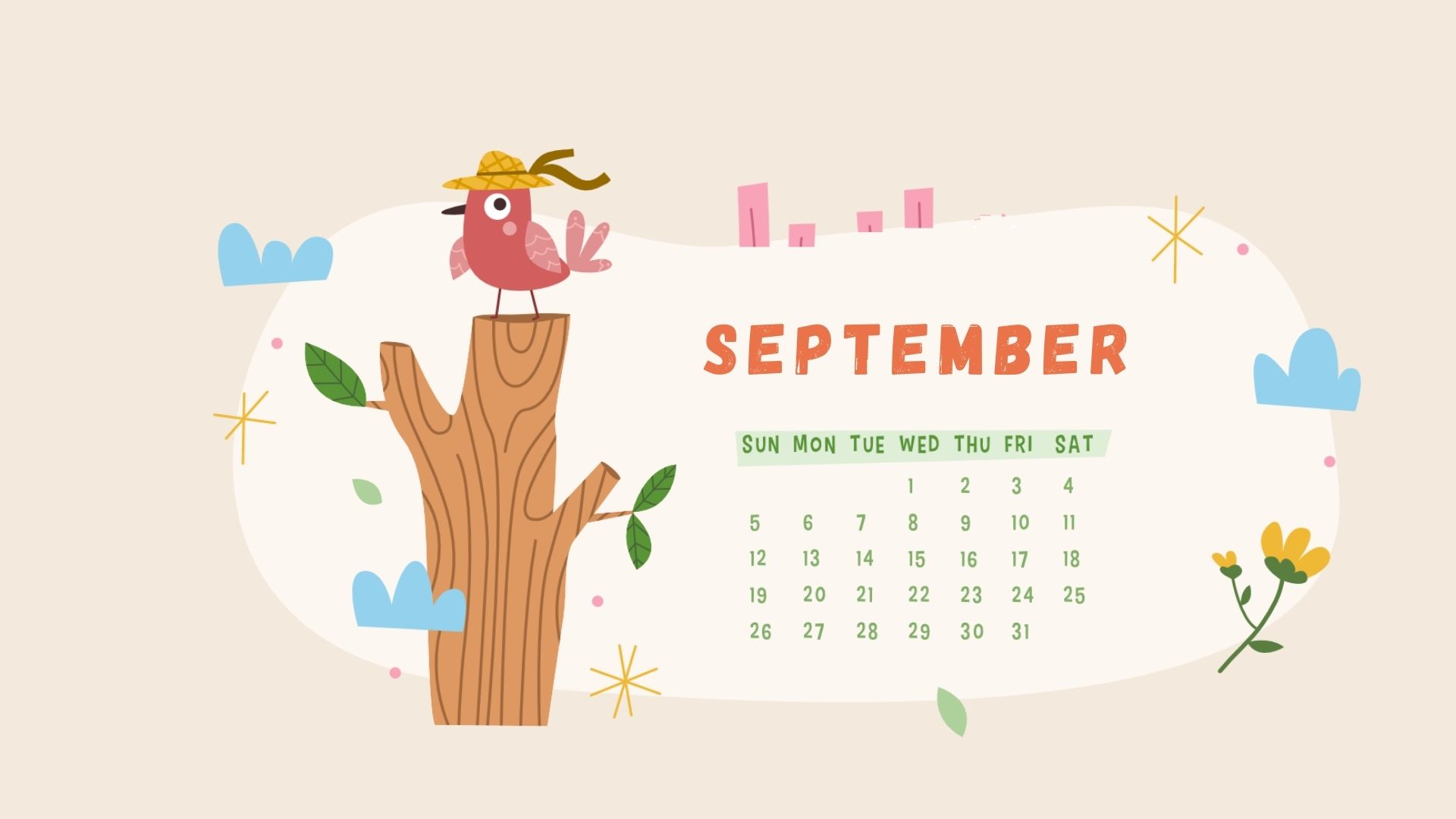 September 2021 Calendar Wallpapers