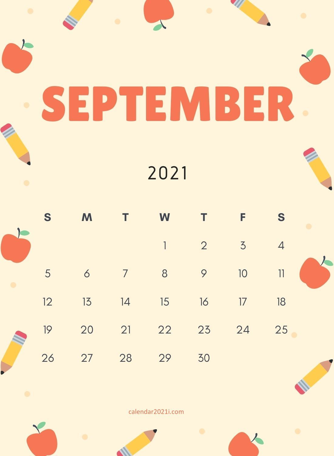 September 2021 Calendar Wallpapers