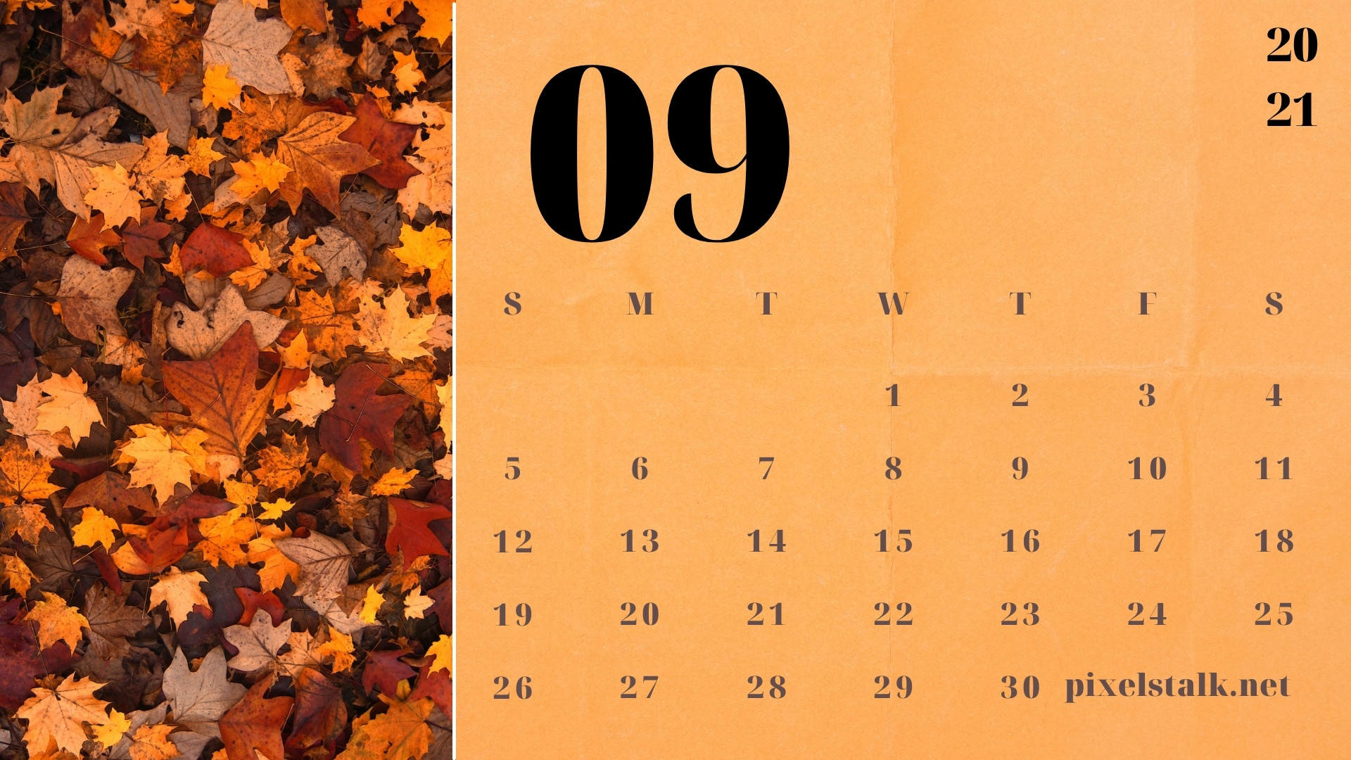 September 2021 Calendar Wallpapers