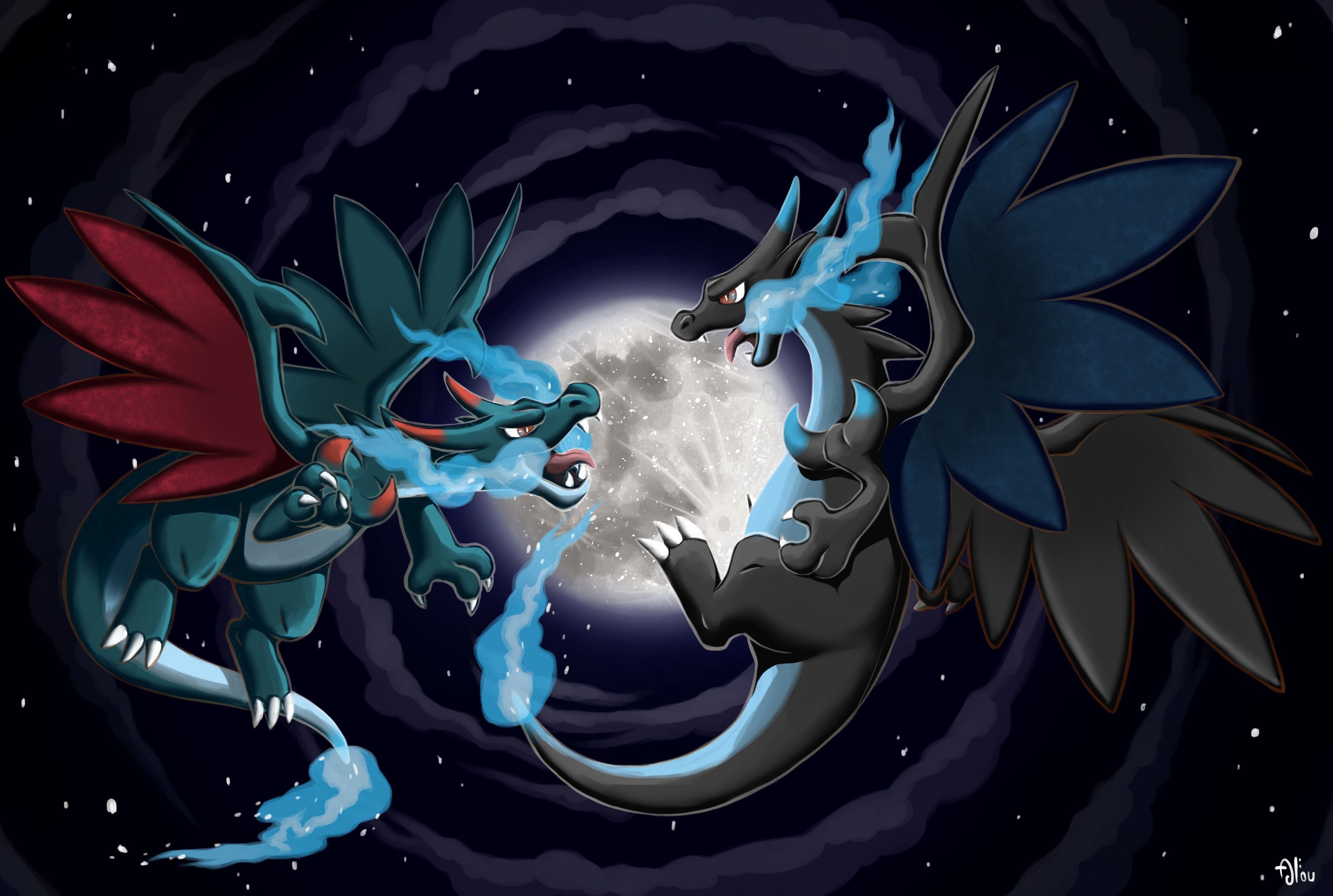 Shiny Mega Charizard X Wallpapers