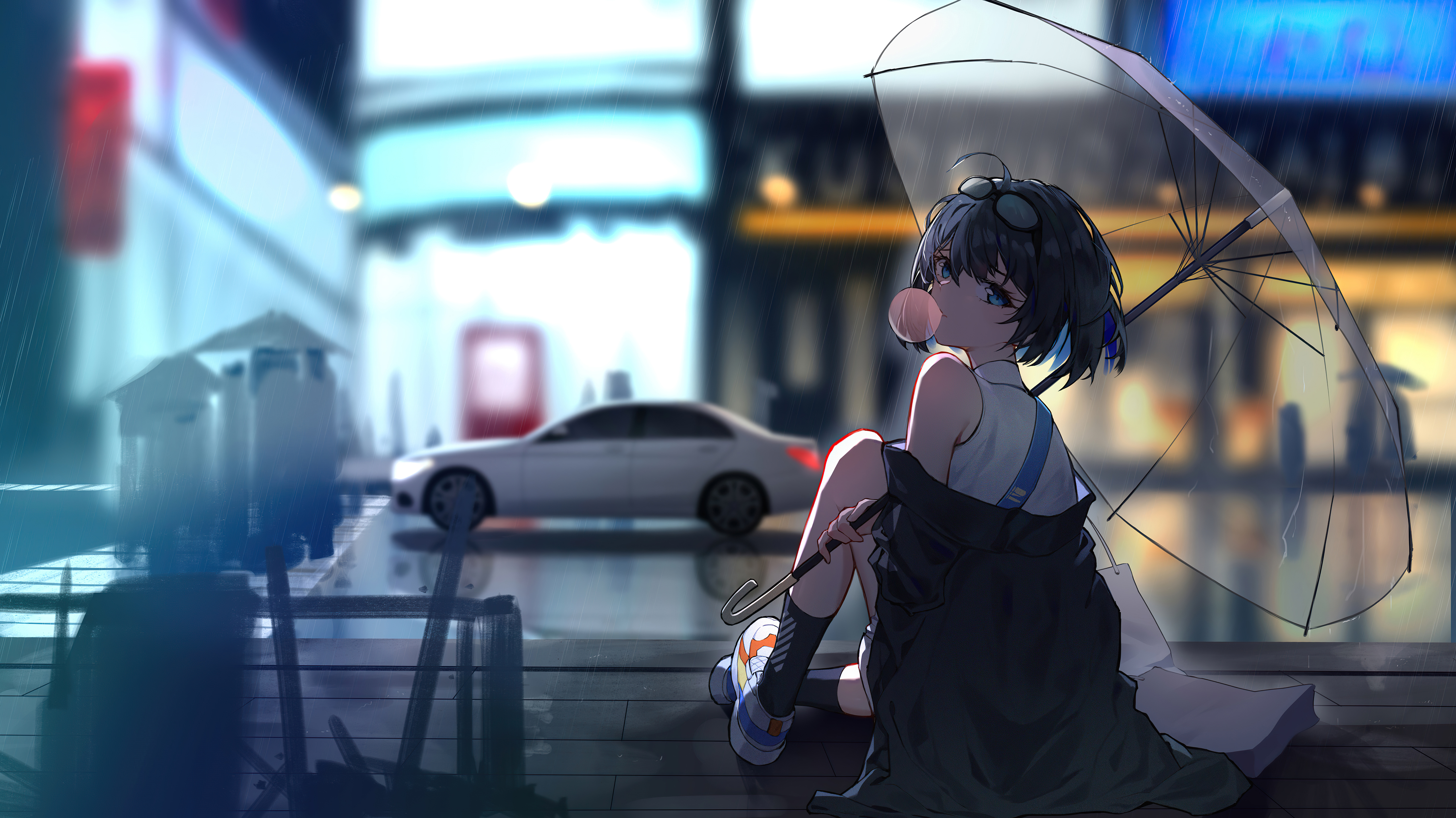 Short Hair Anime Girl Wallpapers