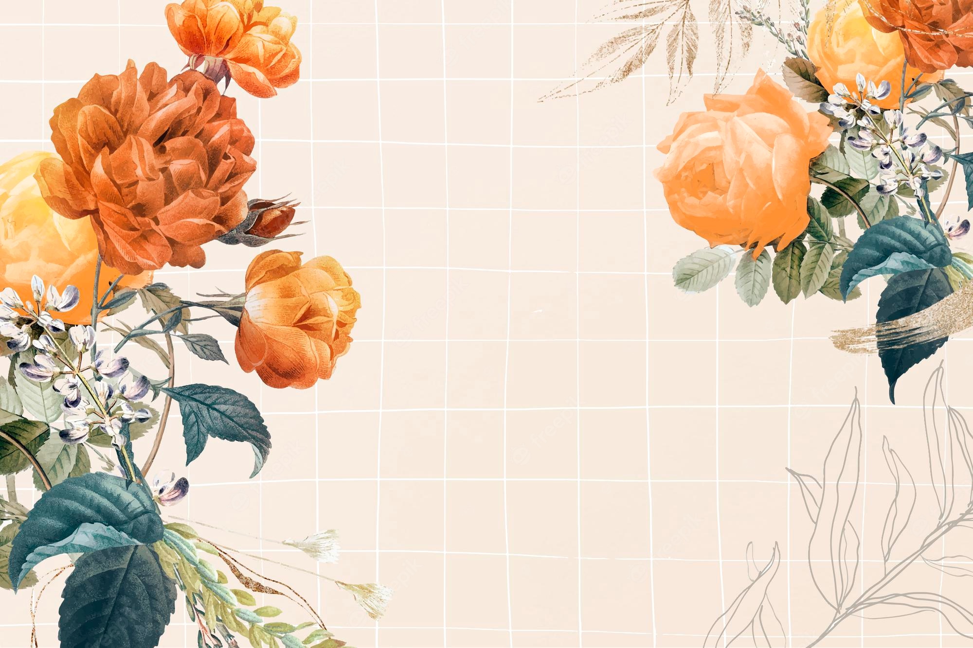 Simple Aesthetic Watercolor Flowers Wallpapers