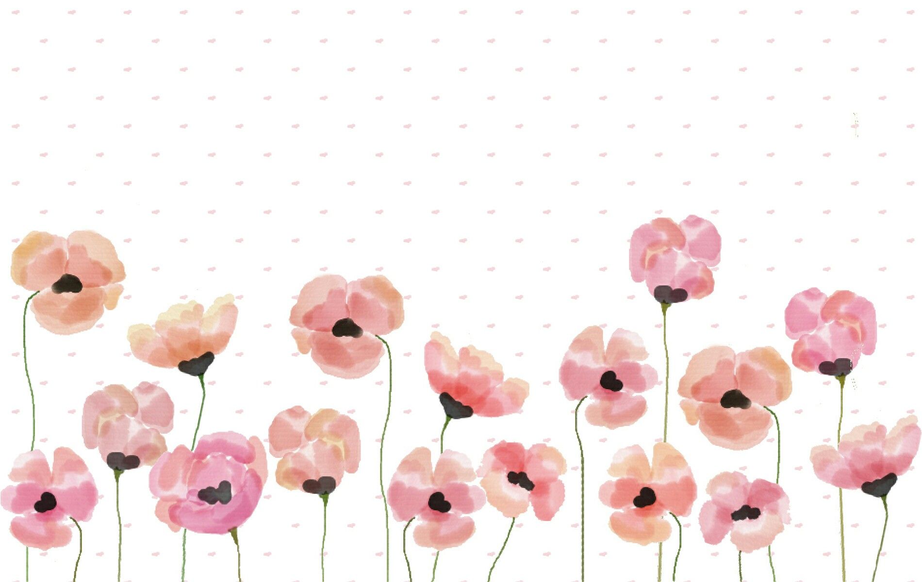 Simple Aesthetic Watercolor Flowers Wallpapers