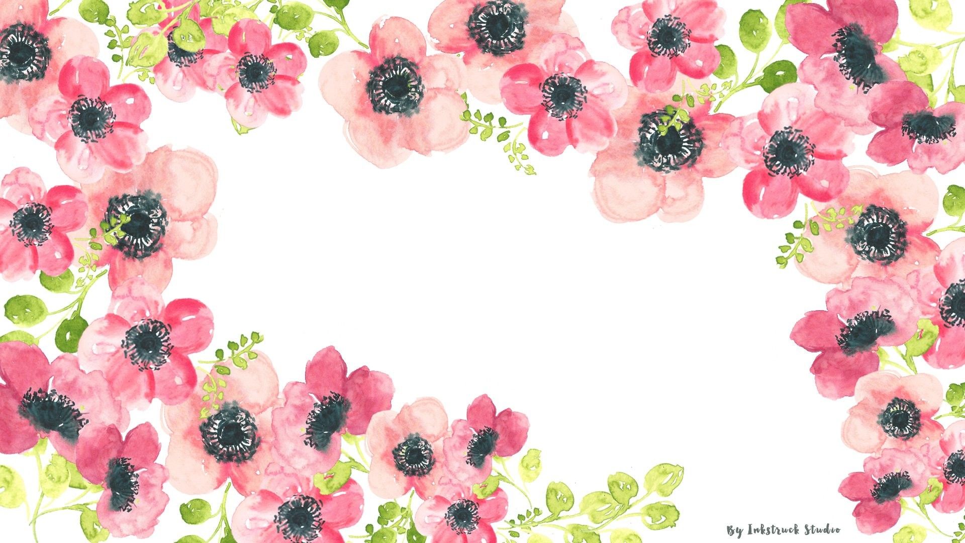 Simple Aesthetic Watercolor Flowers Wallpapers