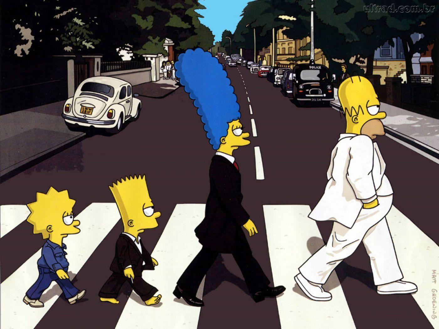 Simpsons Abbey Road Wallpapers