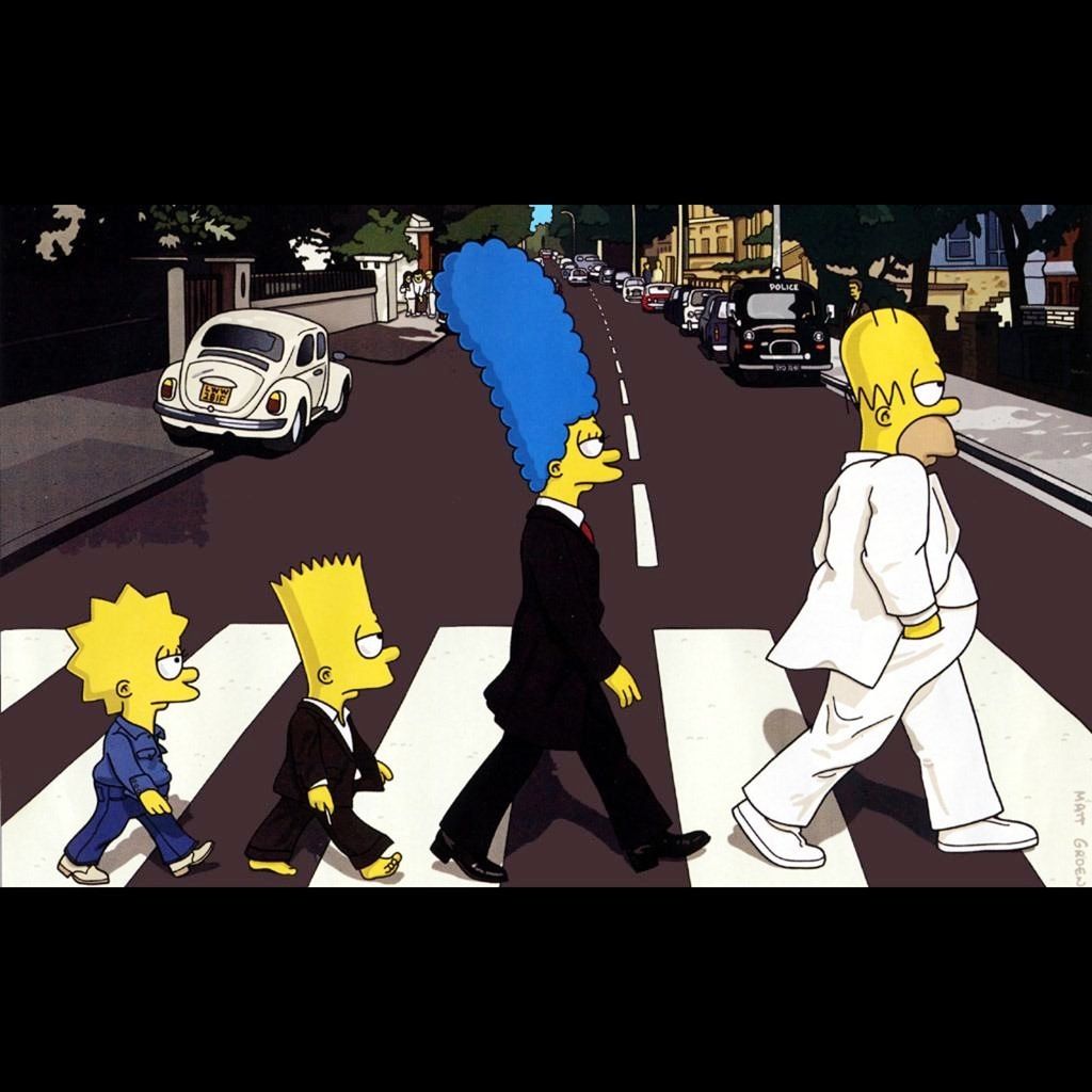 Simpsons Abbey Road Wallpapers