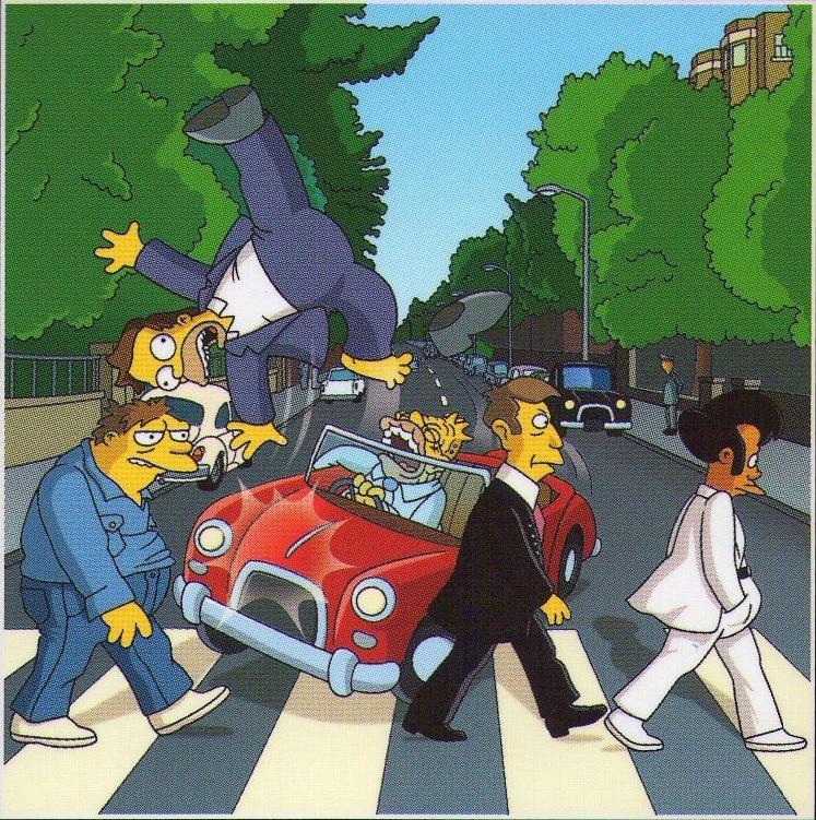 Simpsons Abbey Road Wallpapers