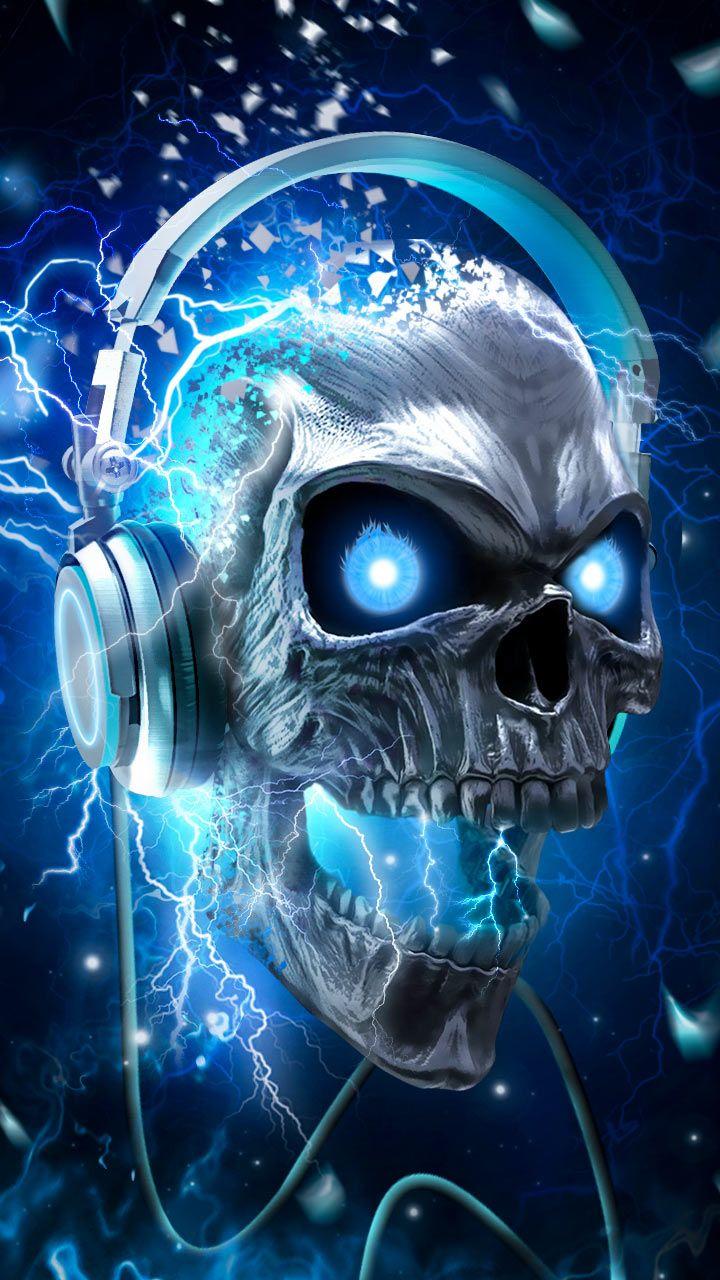 Skull With Headphone Wallpapers