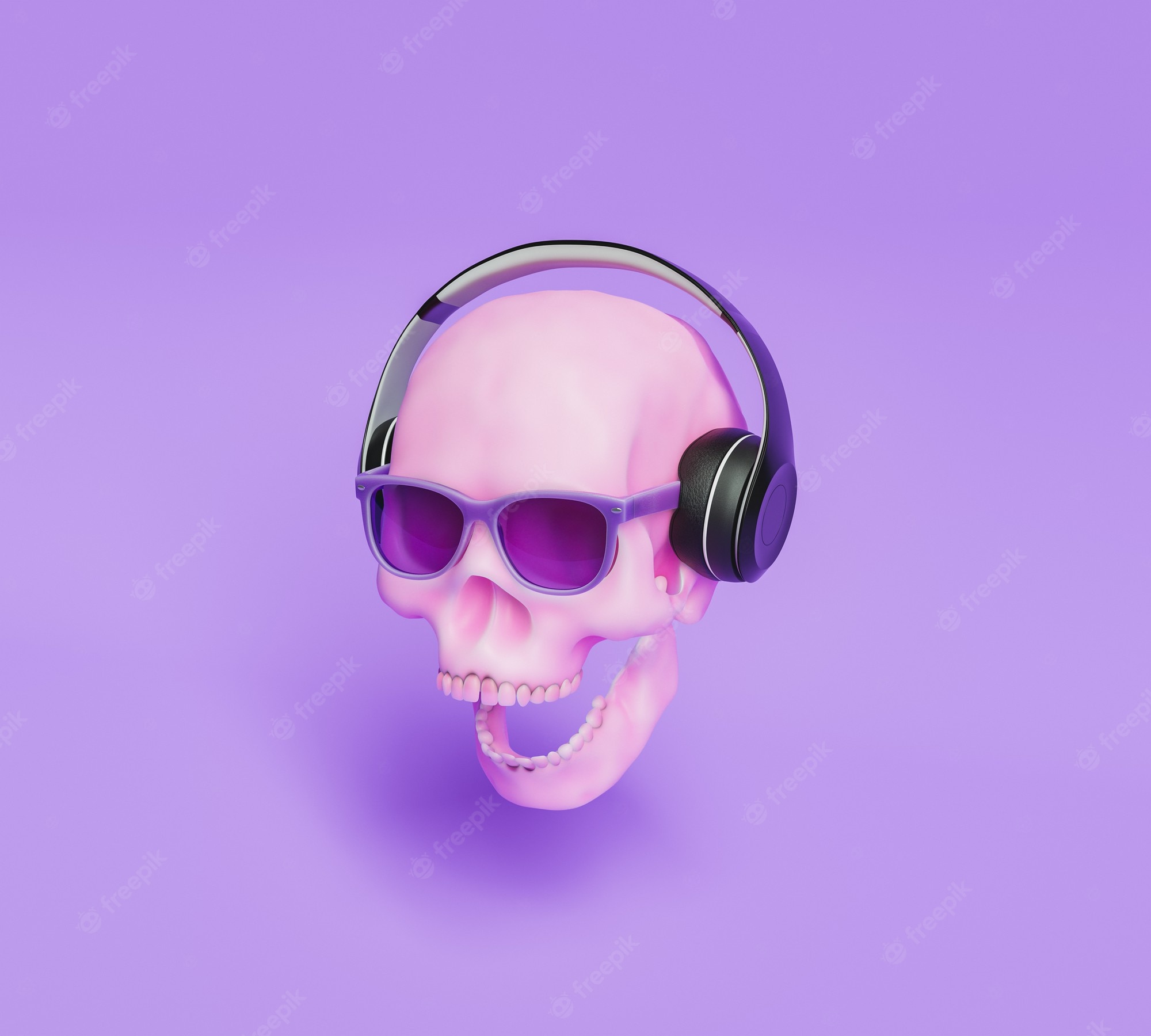 Skull With Headphone Wallpapers