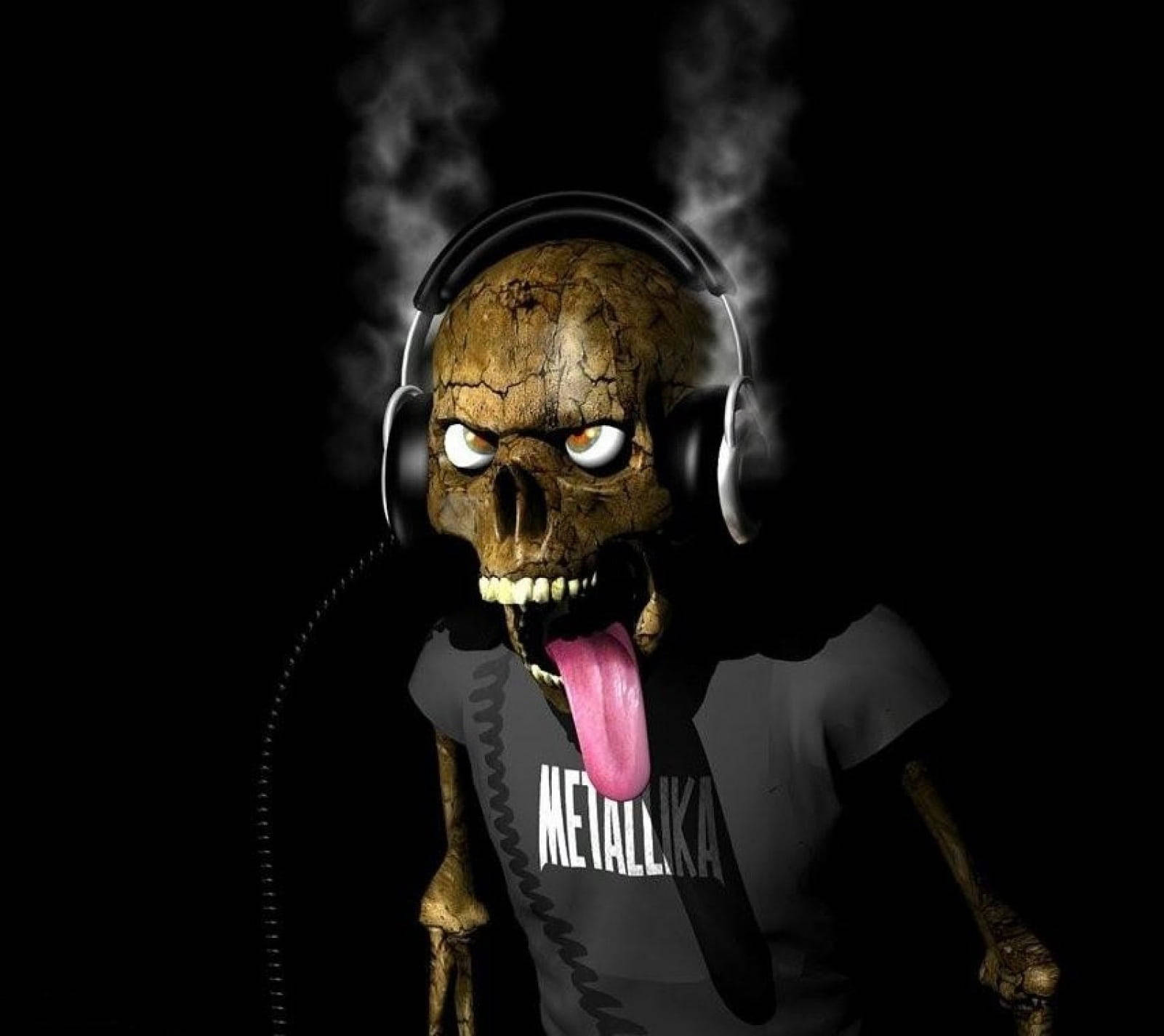 Skull With Headphone Wallpapers